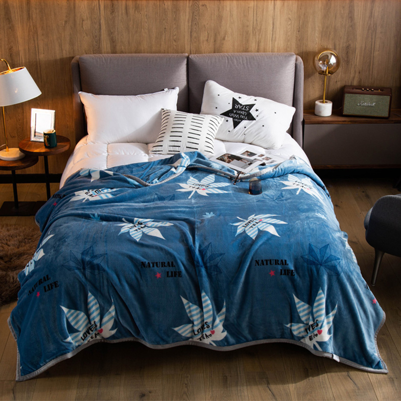 JY21ZQ01-15-梦洁MEE云貂绒毯-大枫叶1050500031