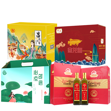 JY21ZQ08-03-金龙鱼大礼包B款+富昌锦钰干货大礼包C+沁凉部落-豪爽+西班牙原装进口托雷斯特级初榨橄榄油礼盒