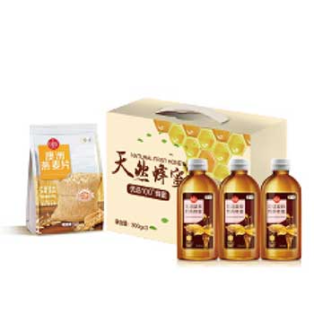 JY21ZQ02-15-中粮天然蜂蜜礼盒+中粮时怡澳洲原味燕麦片