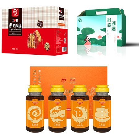 沁凉部落-尊爽+中粮珍品蜂蜜礼盒+红枣夹核桃500款