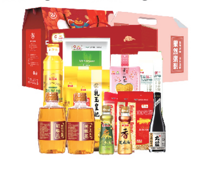 JY22XN05-01-金龙鱼常规大礼包D款+果然粥到-经典款+富昌灰枣礼盒