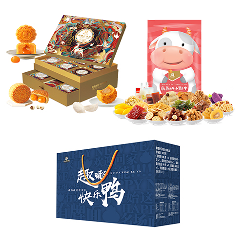 JY22ZQ10-01-良品铺子·健康轻奢月 月饼礼盒+良品铺子·小野牛-巨型零食包+周黑鸭-投食大礼包