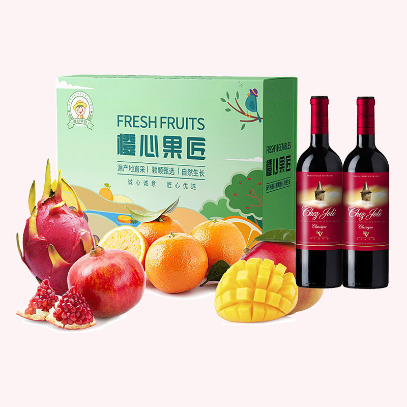 23KC05-09-中粮雷沃葡萄酒+橙心果匠水果组合