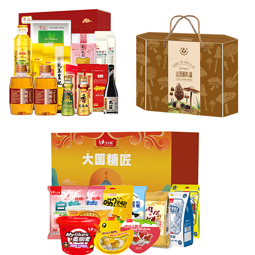 金龙鱼常规大礼包D款+富昌山芝韵礼盒B款+ 马大姐大国糖匠-匠缘
