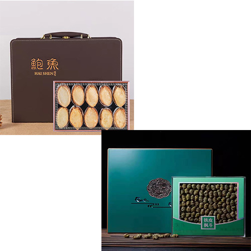 大连干鲍礼盒+ 一级铁皮石斛礼盒