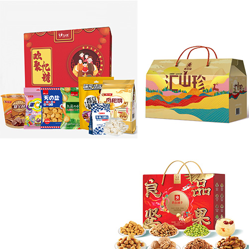 汇山珍菌菇礼盒+良品坚果礼1556g+欢聚忆糖特爆