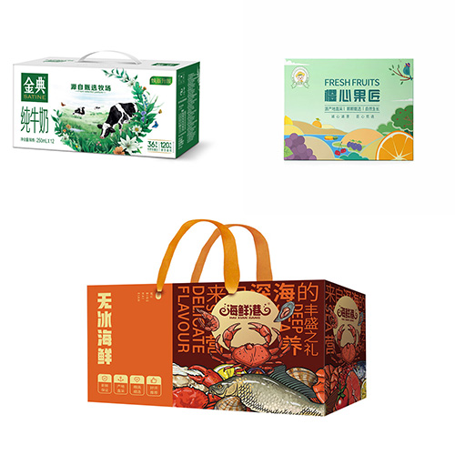 锦钰.水果礼盒 A款+海鲜港-金玉满堂海鲜礼盒+伊利金典纯牛奶