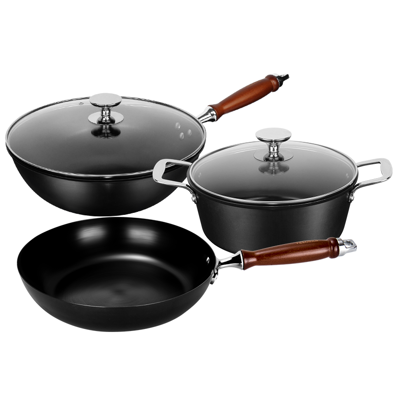 JY2023DZ27，温伦山网红产品榉木炒煎汤三件套