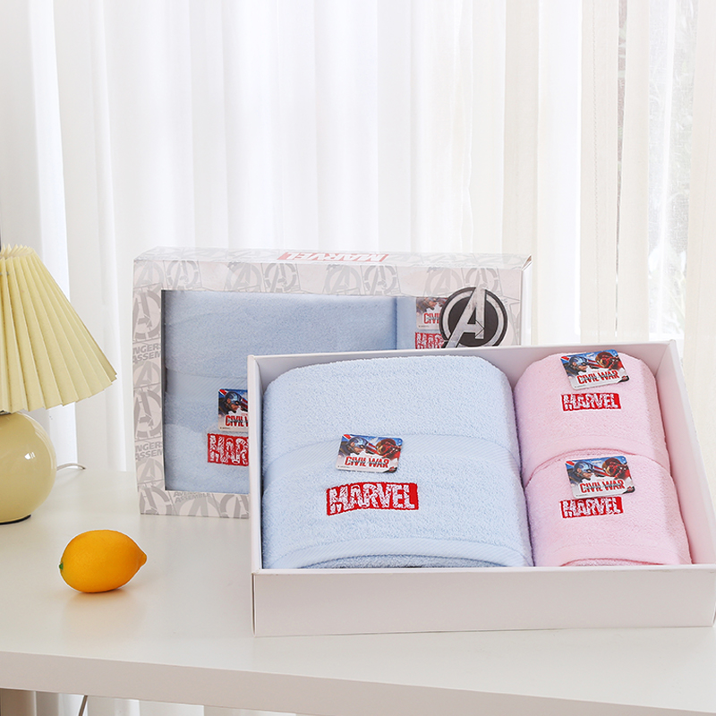 JY23ZQ01-19（迪士尼漫威Marvel纯棉毛巾浴巾礼盒）
