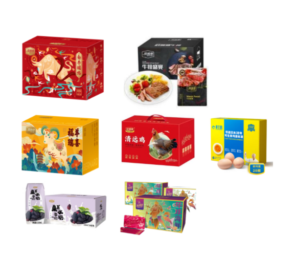 ZQ10-01(伯纳德牛肉2000g+伯纳德牛排A款+伯纳德羊肉2000g+清远鸡B款+甄选海鲜398型+黄天鹅鸡蛋20枚+左江水桑葚奶210*10