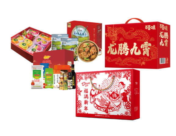 金龙鱼经典传承B，羴之味羊蝎子礼盒2000g，DIY佳果水果288型，德芙福满新年，百草味-龙腾九霄