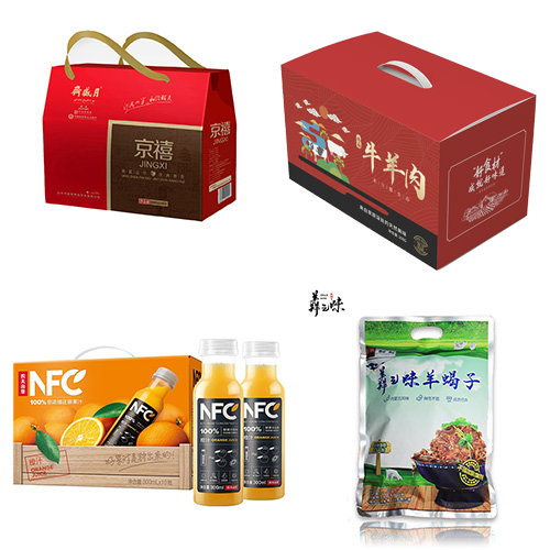 月盛斋-京禧礼盒A（清真+道森河谷牛肉B款+海鲜港-金玉满堂+羴之味羊蝎子1200g+农夫山泉NFC鲜榨橙汁礼盒