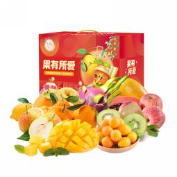 乐盒鲜 春节精品水果礼盒3种/约重6.0kg