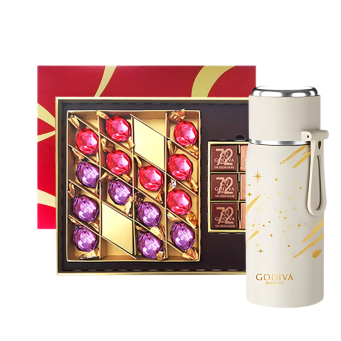 歌帝梵 巧克力精选礼盒20颗装+歌帝梵非梵保温杯