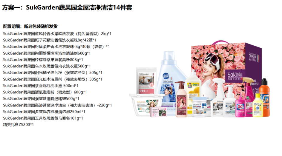 SukGarden蔬果园全屋洁净清洁14件套